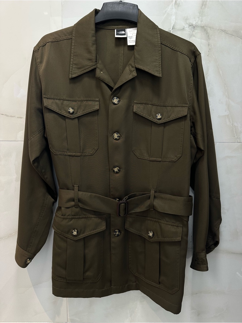 The North Face Women’s Dark Olive Green Utility Style Belted Jacket